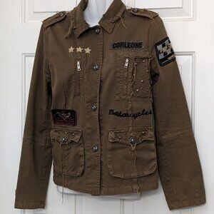 Brown Military Style Women's Jacket